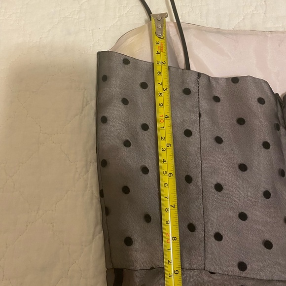 1950s hoopskirt polka dot dress - Picture 4 of 6